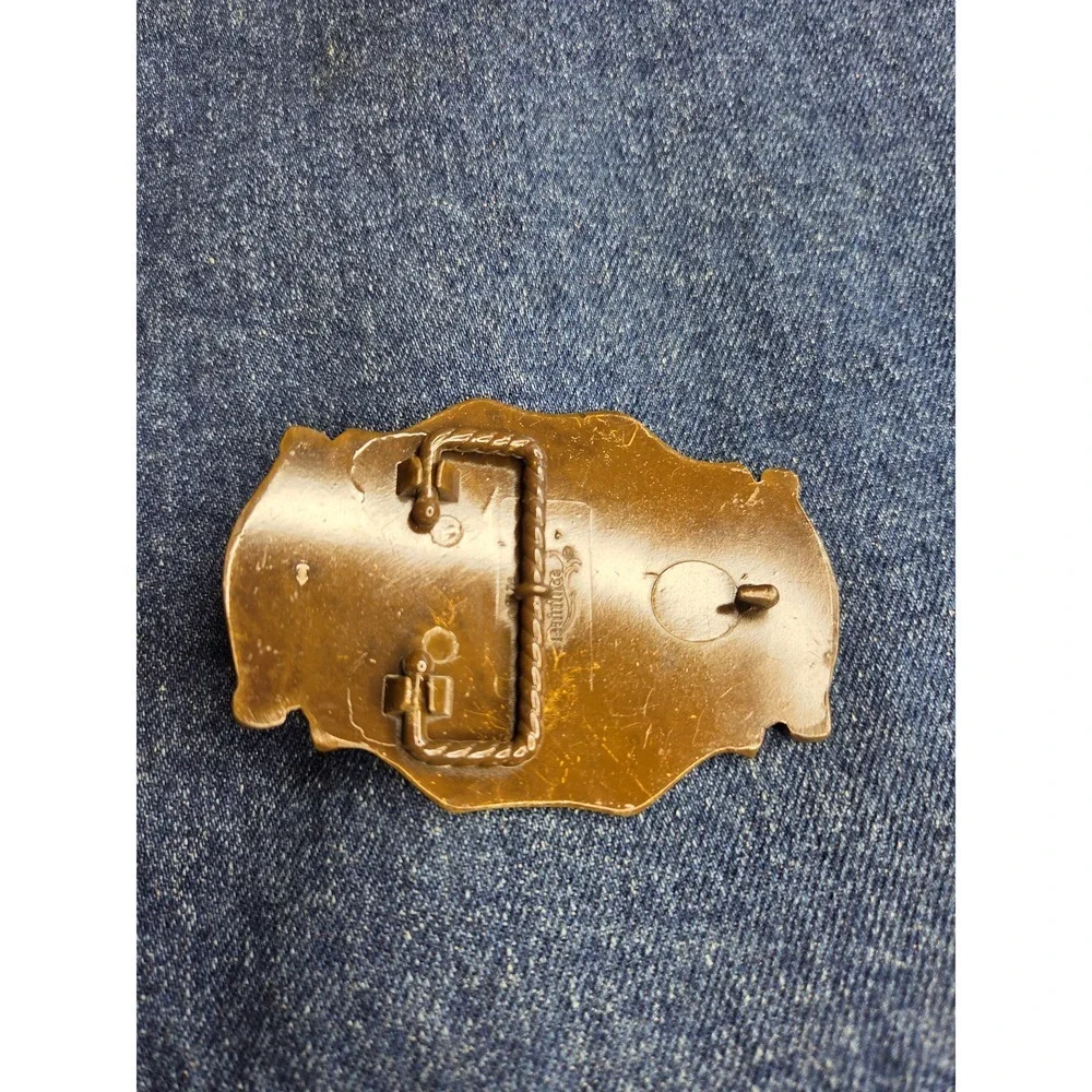 Vintage 1978 Kansas City Chiefs Raintree Brass Belt Buckle - Rare NFL